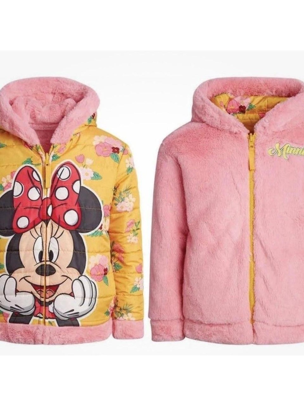 Disney Yellow and Pink Minnie Mouse Jacket
